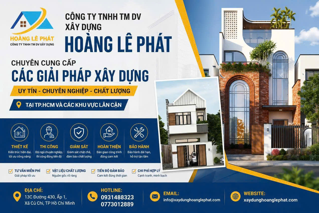 Thiết Kế Thi Công Nhà Ở Dân Dụng Tại Củ Chi Uy Tín